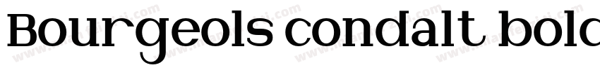 Bourgeols condalt bold字体转换